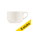 Banquet koffiekopje stapelbaar Off white 210 ml (6 stuks) 404214 - 1