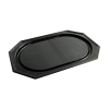 Conpax cateringschaal gerecycleerd PET 55 x 36 cm zwart (10 stuks)