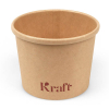 Conpax kartonnen soepbeker bruin kraft 350 ml (25 stuks)