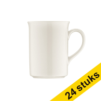 White label Core koffiemok met oor Off white 280 ml (24 stuks) bo12093 404205