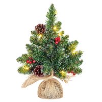 Creston kunstkerstboom 30 cm incl. 10 lampjes LBB00125