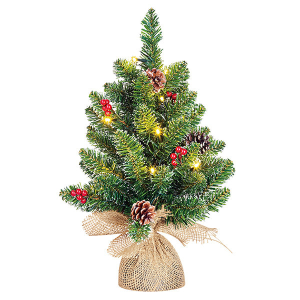 Creston kunstkerstboom 45 cm incl. 15 lampjes LBB00091 - 1