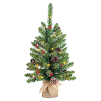 Creston kunstkerstboom 60 cm incl 20 lampjes LBB00092