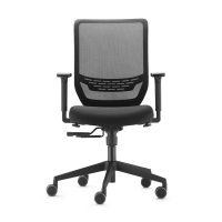 White label Dauphin To-Sync bureaustoel zwart DPTSMDL1 068825