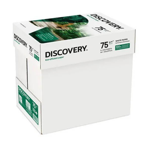 Discovery fast pack papier 40 dozen van 2500 vellen A4 - 75g/m² 068814 - 1