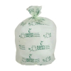 GB Products 18 micron bio afvalzak 60 liter 60 x 80 cm wit en groen (24 x 10 stuks) SHA00074 - 1