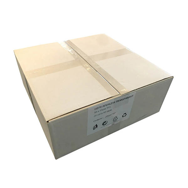 GB Products HDPE T15 afvalzak 24 liter transparant (50 stuks) 298037 - 1