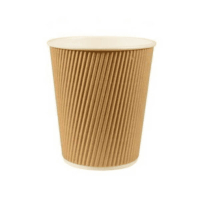 GB Products karton geribbelde koffiebekers 360cc (500 stuks) 298139