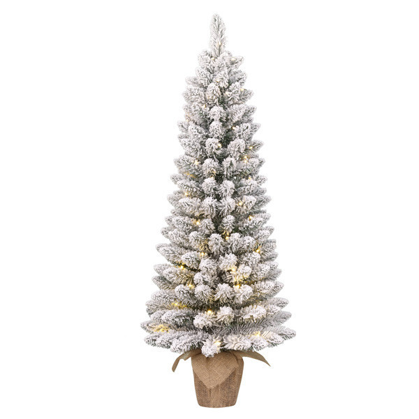 Gerlos kunstkerstboom besneeuwd 75 cm incl. 30 lampjes LBB00062 - 1