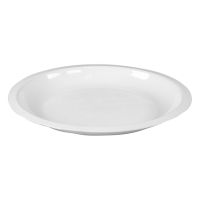 White label Goldplast herbruikbaar bord 22 cm wit (25 stuks) 244081 402747