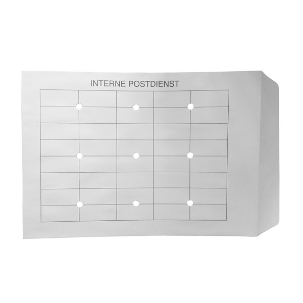 White label Interne post envelop crème 262 x 371 mm ongegomd (250 stuks) 88265307 224551 - 1
