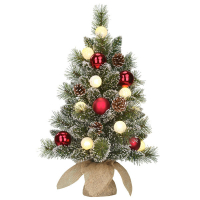 Kaprun kunstkerstboom 60 cm incl. 10 lampjes LBB00064