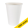 White label Kartonnen koffiebekers wit 400 ml (1000 stuks) 700062 423533 - 1