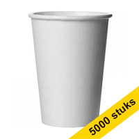 White label Kartonnen koffiebekers wit (5.000 stuks)  200247