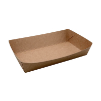 Kartonnen snackbakje A14 bruin 157 x 88 x 35 mm (100 stuks) 423545