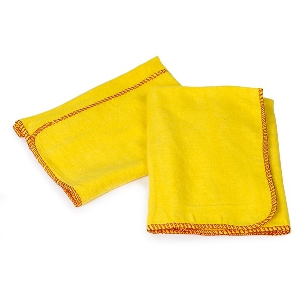 White label Katoenen stofdoek geel 40 x 40 cm (2 stuks)  SDR00056 - 1