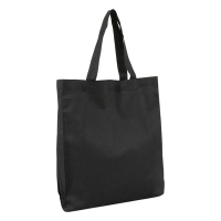 White label Katoenen tote bag zwart 300 x 340 mm (10 stuks) 270773 402884