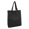 Katoenen tote bag zwart 300 x 340 mm (10 stuks)