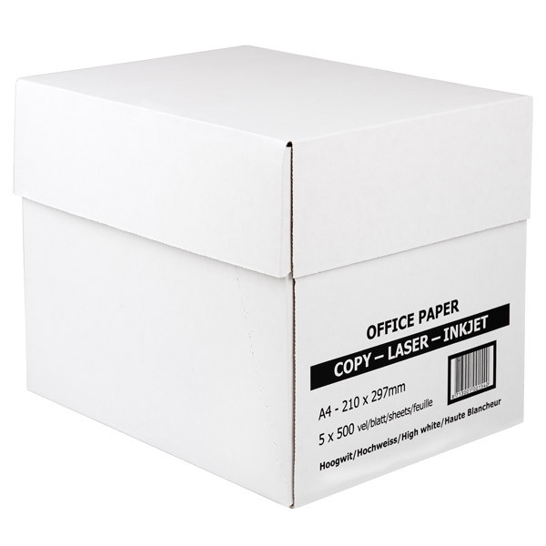 White label Kopieerpapier 1 doos van 2500 vellen  A4 - 80 g/m²  065201 - 1