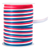 Krullint rood, wit, blauw (10 mm x 250 m) 402911 - 1