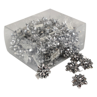 White label Minibows zilver (75 stuks) 714114 402912