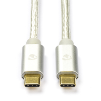 White label Nedis Apple iPhone USB-C naar USB-C 3.1 oplaadkabel wit (1 meter) CCTB64750AL10 M010214034
