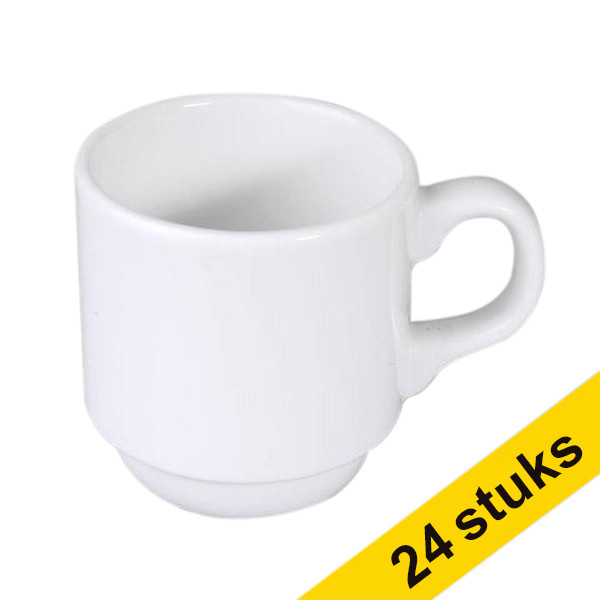 White label Nordika koffiekopje Off white 130cc (24 stuks) 280003 404404 - 1