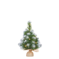 Norton kunstkerstboom besneeuwd 45 cm incl. 10 lampjes LBB00099