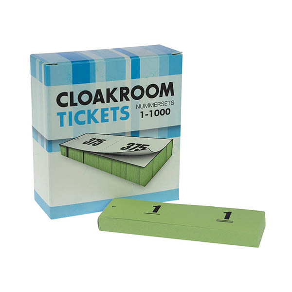 Nummer-/ garderobeblokken groen 221455 - 1