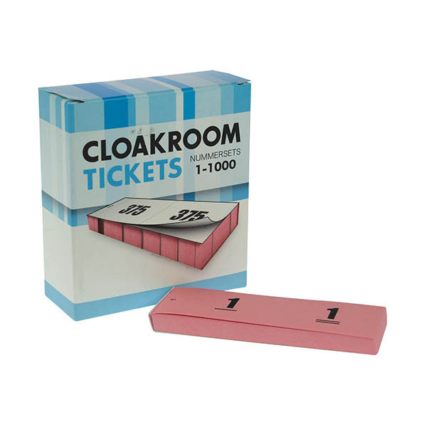 Nummer-/ garderobeblokken roze 221456 - 1