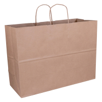 White label Papieren draagtas bruin 450 x 330 x 170 mm (100 stuks) 270677 402873