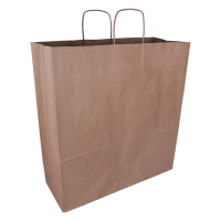 White label Papieren draagtas bruin 450 x 480 x 170 mm (100 stuks) 270671 402707