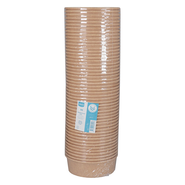 Poke bowl rond kraft 500 ml (50 stuks) 402935 - 6