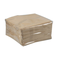 Servet 2-laags ECO bruin (100 stuks) 423514