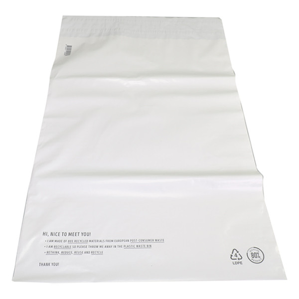 White label Verzendzak gerecycleerd plastic 400 x 560 mm (350 stuks) 923598 402742 - 2