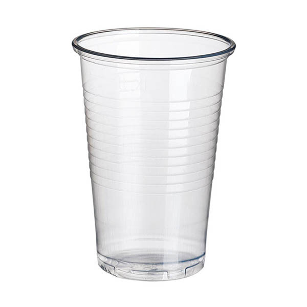 Wegwerpbeker plastic transparant 400 ml (50 stuks) 402995 - 1