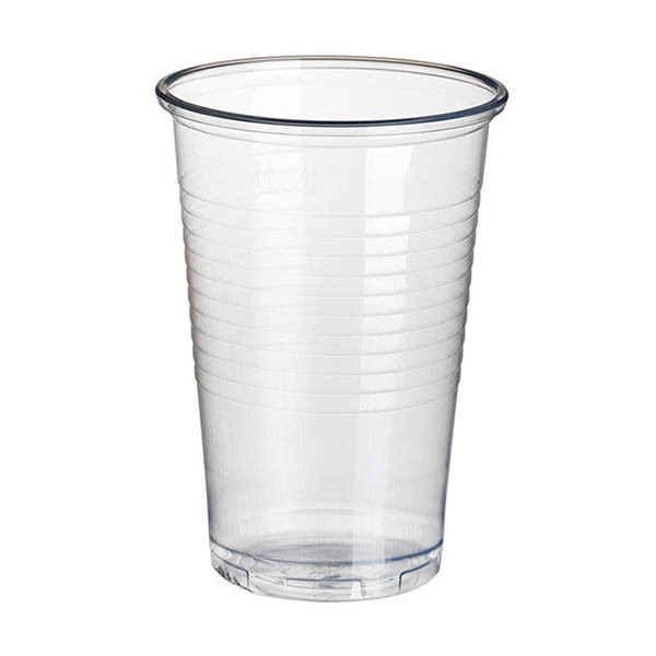 Wegwerpbeker plastic transparant 500 ml (50 stuks) 402997 - 1