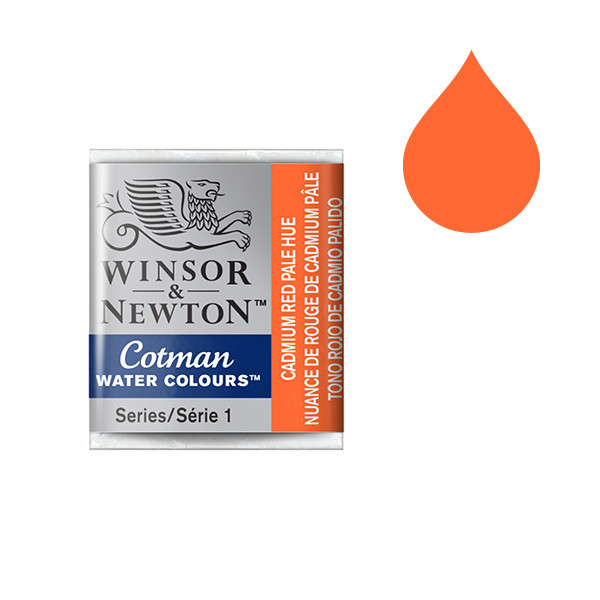 Winsor & Newton Cotman aquarelverf 103 cadmium red pale hue (halve nap) 410472 - 1