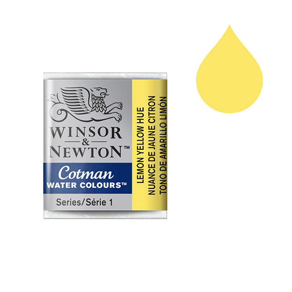 ik zal sterk zijn beet Symposium Winsor & Newton Cotman aquarelverf 346 lemon yellow hue (halve nap) Winsor  & Newton 123inkt.be