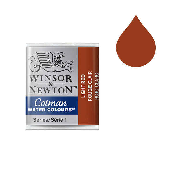 Winsor & Newton Cotman aquarelverf 362 light red (halve nap) 301362 410490 - 1