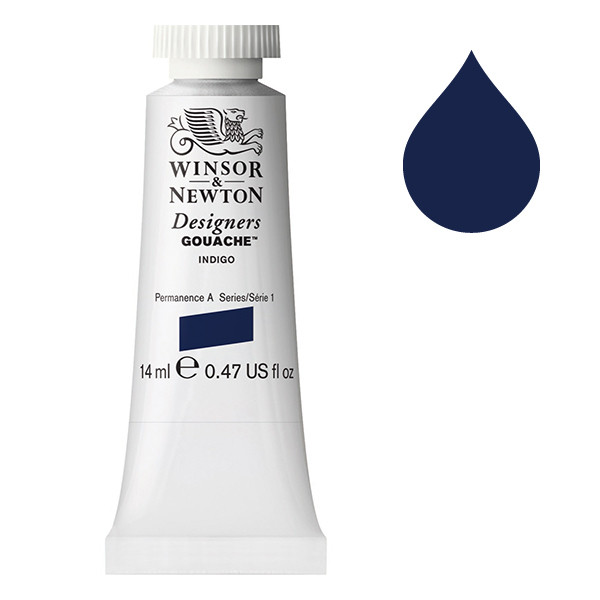 Winsor & Newton Designers gouache 322 indigo (14 ml) 0605322 410645 - 1