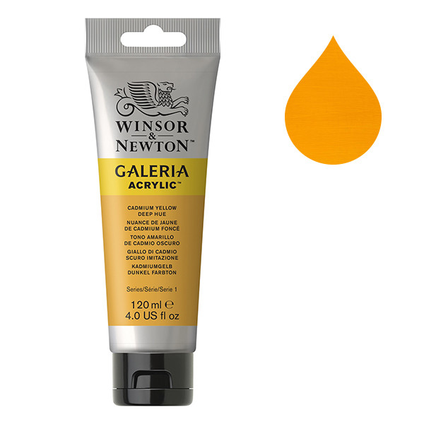 Winsor & Newton Galeria acrylverf 115 cadmium yellow deep hue (120 ml) 2131115 410127 - 1