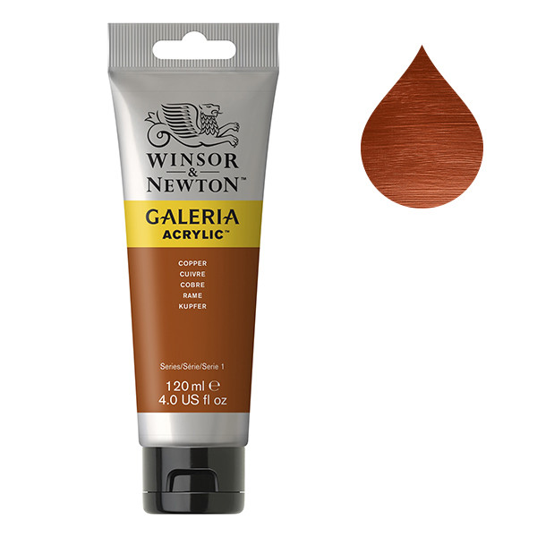 Winsor & Newton Galeria acrylverf 214 copper (120 ml) 2131214 410132 - 1