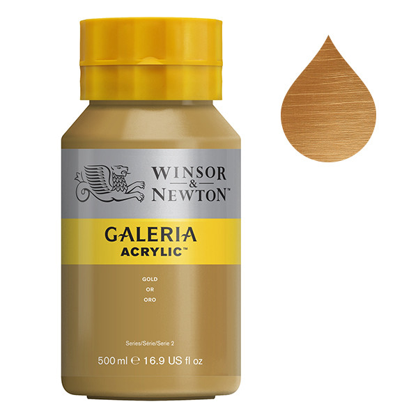 Winsor & Newton Galeria acrylverf 283 gold (500 ml) 2150283 410076 - 1