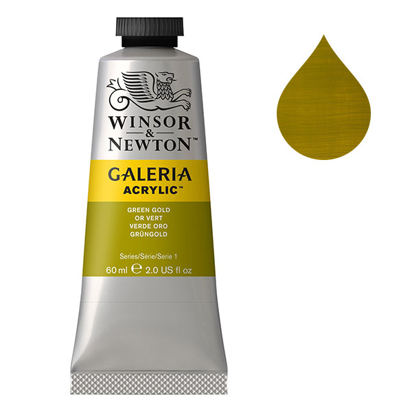 Winsor & Newton Galeria acrylverf 294 green gold (60 ml) 2120294 410017 - 1