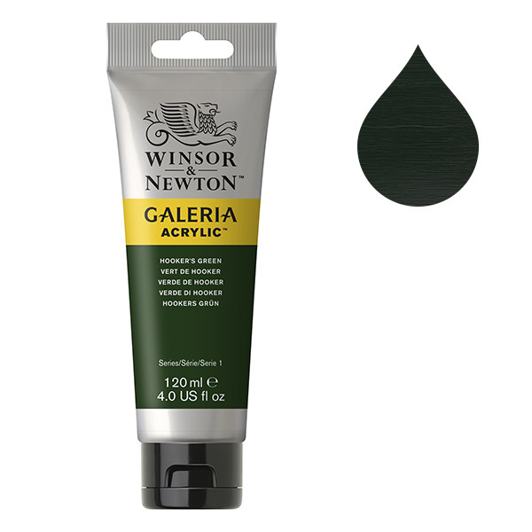 Winsor & Newton Galeria acrylverf 311 hookers green (120 ml) 2131311 410138 - 1