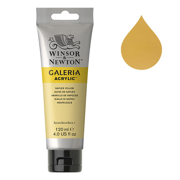 Winsor & Newton Galeria acrylverf 422 nap yellow (120 ml) 2131422 410144 - 1