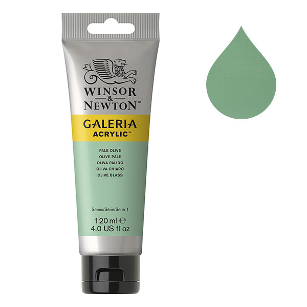 Winsor & Newton Galeria acrylverf 435 pale olive (120 ml) 2131435 410148 - 1
