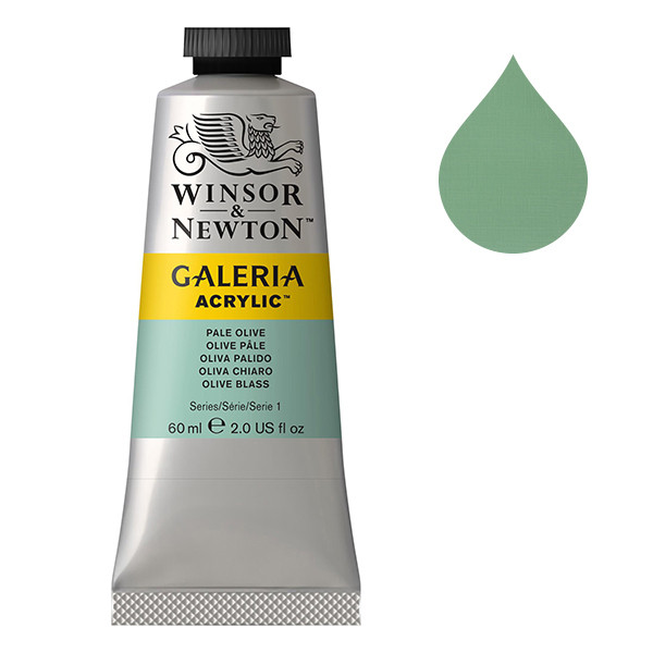 Winsor & Newton Galeria acrylverf 435 pale olive (60 ml) 2120435 410028 - 1