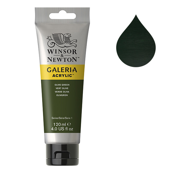 Winsor & Newton Galeria acrylverf 447 olive green (120 ml) 2131447 410145 - 1